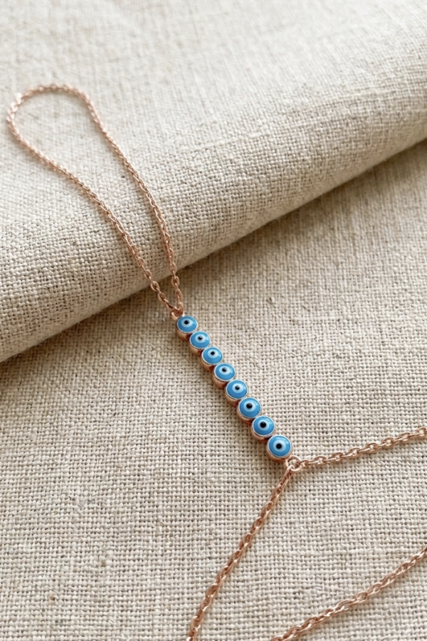 Mineli Nazar Boncuklu Gümüş Şahmeran