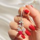 Mercan Taşlı Gül Motif Gümüş Kolye Mercan Taşlı Gül Motif Gümüş Kolye