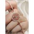 Yaşam Çiçeği Motif Gümüş Bileklik