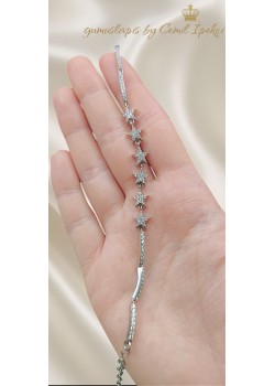 Yıldız Motif Gümüş Bileklik