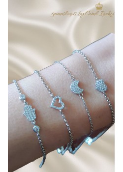 Desenli Mini Gümüş Bileklikler Serisi (adet)