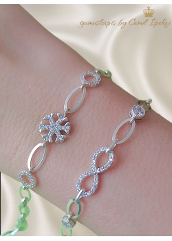 Desenli Gümüş Bileklik Serisi 