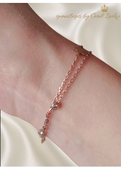 Kendinden İkili Gümüş Bileklik 