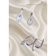 Damla Motif Gümüş Mini Küpe Çifti