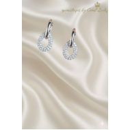 Damla Motif Gümüş Mini Küpe Çifti