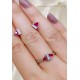 Yakut Taşlı Gümüş Mini Set Yakut Taşlı Gümüş Mini Set