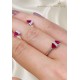 Yakut Taşlı Gümüş Mini Set Yakut Taşlı Gümüş Mini Set