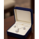 Oval Motif Taşlı Gümüş Set Oval Motif Taşlı Gümüş Set