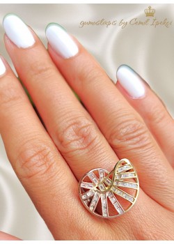 İki Renkli Gümüş Yüzük