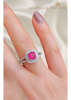 Lab Rubilitte Taşlı Gümüş Yüzük 