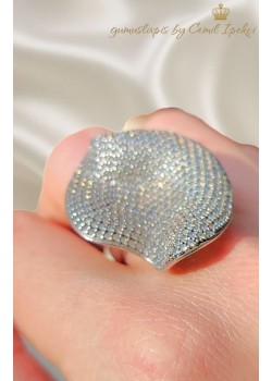 Elişi Gümüş Dalgalı Motif Yüzük