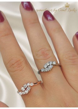 Zirkon Taşlı Gümüş Yüzük Serisi 