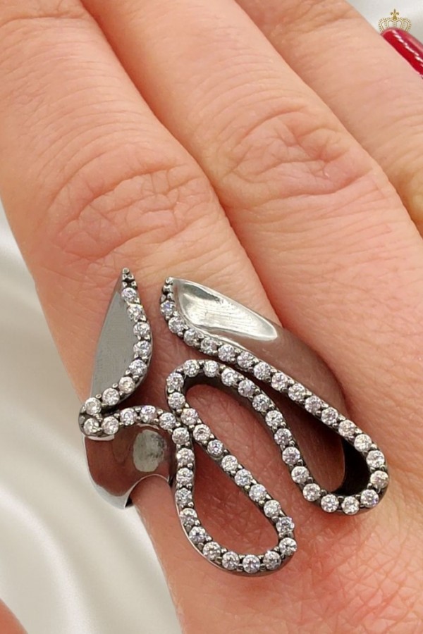 Siyah Kaplama Gümüş Yüzük 