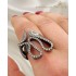 Siyah Kaplama Gümüş Yüzük 