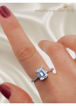 Baget ve Tektaş Motif Gümüş İnce Yüzük