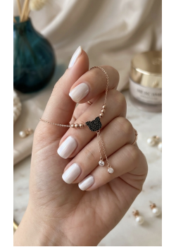 Onix Taşlı Kedi Desen Gümüş Halhal Onix Taşlı Kedi Desen Gümüş Halhal