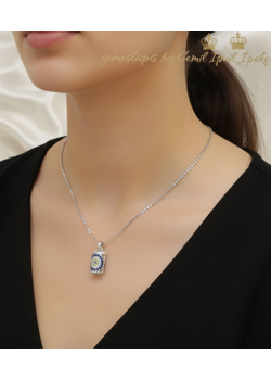 İçi Dualı Nazar Boncuklu Gümüş Kolye Ucu