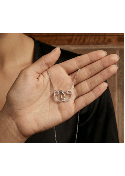 Vav ve Semazen Motif Gümüş Kolye