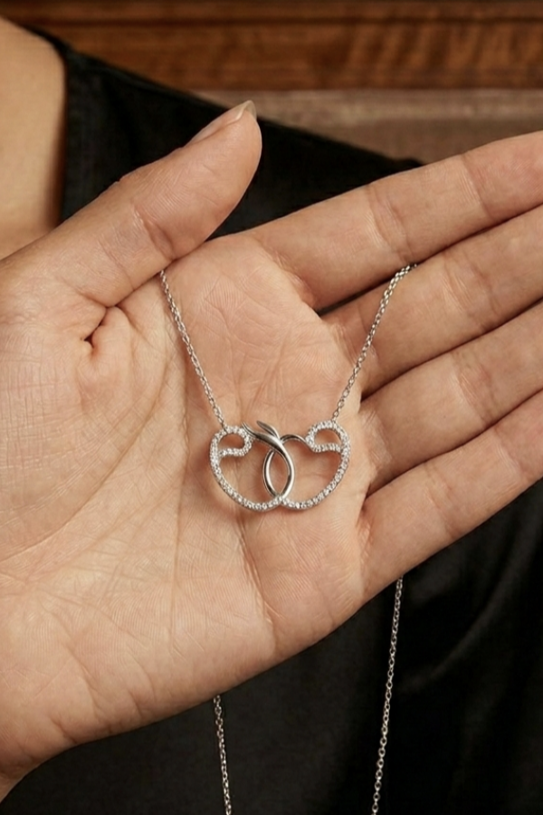 Vav ve Semazen Motif Gümüş Kolye