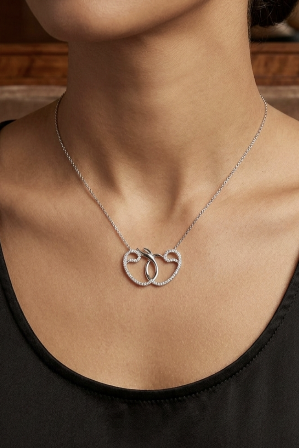 Vav ve Semazen Motif Gümüş Kolye