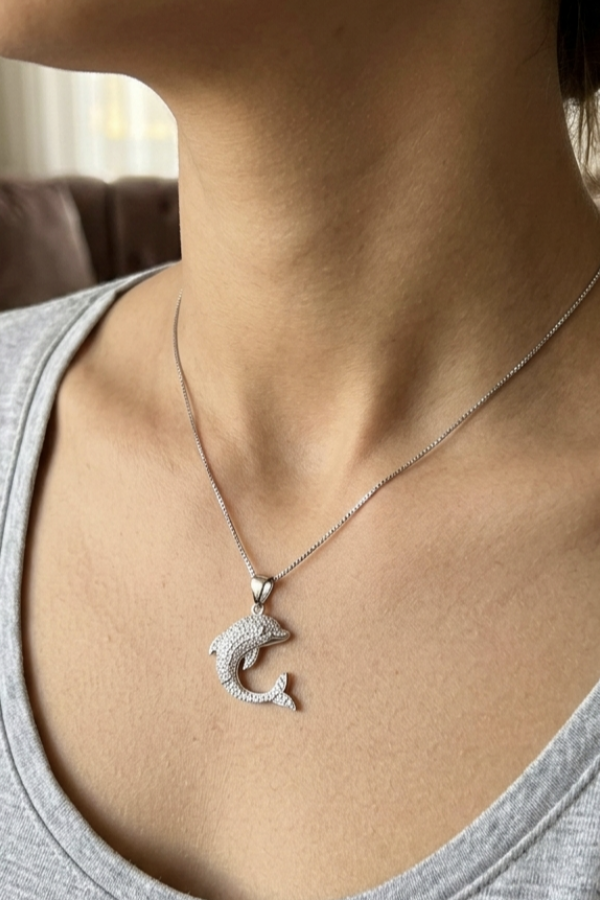 Yunus Motif Gümüş Kolye