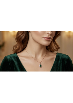 Damla Motif Peridot Taşlı Gümüş Mini Kolye Damla Motif Peridot Taşlı Gümüş Mini Kolye