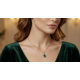 Damla Motif Peridot Taşlı Gümüş Mini Kolye Damla Motif Peridot Taşlı Gümüş Mini Kolye