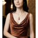 Yıldız Taşı Taşlı Gümüş Rose Kolye 