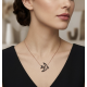 Onix Taşlı Martı Motif Gümüş Kolye Onix Taşlı Martı Motif Gümüş Kolye