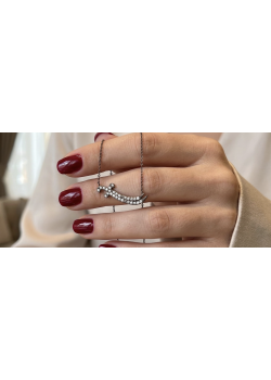 Hz Ali Kılıcı Zülfikar Motif Gümüş Mini Kolye