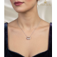 Mozanite ve Topaz Taşlı Gümüş Kolye Mozanite ve Topaz Taşlı Gümüş Kolye