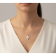 Sedef Taşlı Çiçek Motif Gümüş Kolye (rose) Sedef Taşlı Çiçek Motif Gümüş Kolye (rose)