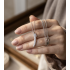 Elif Motif Taşlı Gümüş Kolye