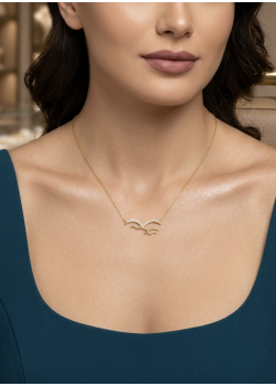 Çoklu Martı Motif Gümüş Mini Kolye Çoklu Martı Motif Gümüş Mini Kolye