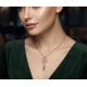 Anahtar Motif Yonca ve Love Yazılı Gümüş Kolye Anahtar Motif Yonca ve Love Yazılı Gümüş Kolye