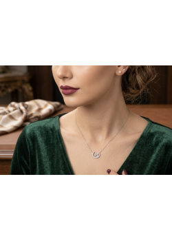 İki Vav Motif Gümüş Mini Kolye İki Vav Motif Gümüş Mini Kolye