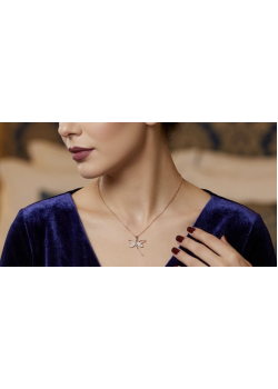 Yusufçuk Motif Gümüş Mini Kolye Yusufçuk Motif Gümüş Mini Kolye