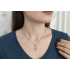 Ağaç Motif Taşlı Gümüş Mini Kolye