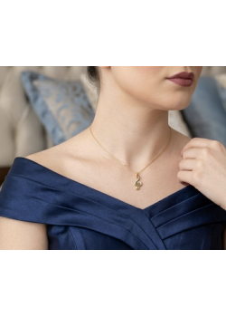 Sol Anahtarı Motif Gümüş Mini Kolye