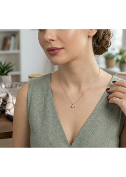 Satürn Motif Gümüş Mini Kolye Satürn Motif Gümüş Mini Kolye