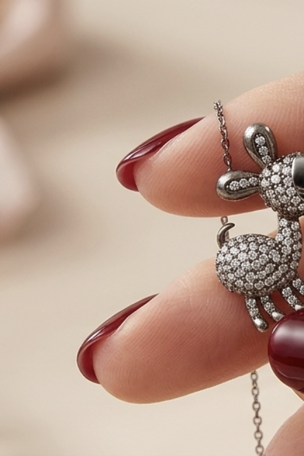 Sıpa Motif Gümüş Mini Kolye Sıpa Motif Gümüş Mini Kolye