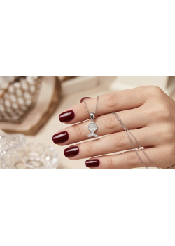 Balık Motif Beyaz Taşlı Gümüş Mini Dik Kolye Balık Motif Beyaz Taşlı Gümüş Mini Dik Kolye