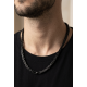 Kalın Model Siyah Renk Cerrahi Çelik Zincir Kolye Kalın Model Siyah Renk Cerrahi Çelik Zincir Kolye