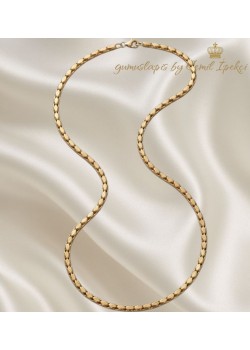 Yassı Oval Model Cerrahi Çelik Zincir Kolye Yassı Oval Model Cerrahi Çelik Zincir Kolye
