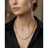 Yassı Oval Model Cerrahi Çelik Zincir Kolye