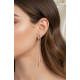Sallantılı Gümüş Küpe Çifti