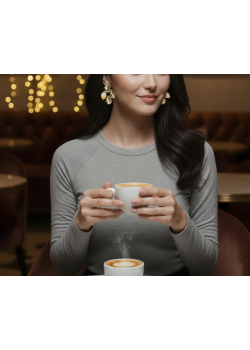 Golden Shine Sitrin Taşlı Gümüş Küpe Çifti