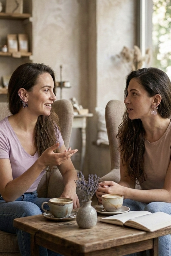 Pembe Kuvars ve Ametist Taşlı Geçmeli Gümüş Küpe Çifti Serisi (1 çift)