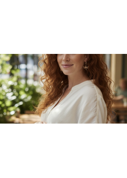 Yusufçuk Motif Taşsız Gümüş Küpe