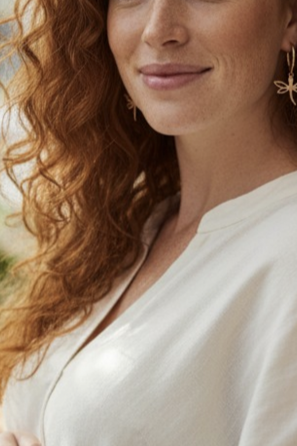 Yusufçuk Motif Taşsız Gümüş Küpe